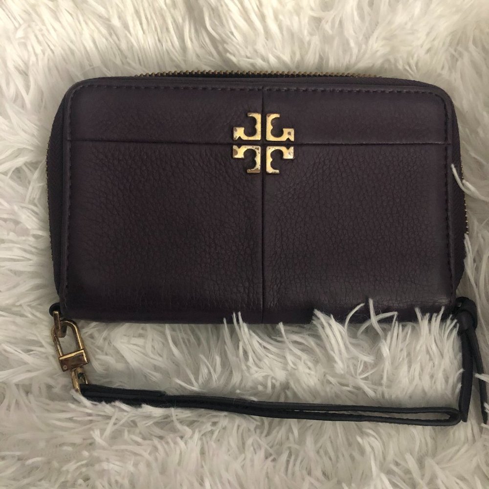 Purple Tory Burch Wristlet/Wallet